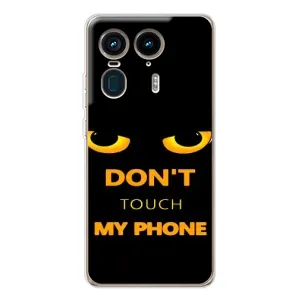 Чехол с Прикольным принтом на Motorola Edge 50 Ultra (Не трогай мой телефон)
