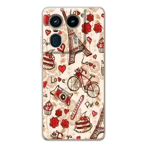 Чехол с Эйфелевой башней на Motorola Edge 50 Ultra (Париж мечта)