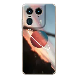 Чехол (ТПУ) с планетами на Motorola Edge 50 Ultra (Сатурн)