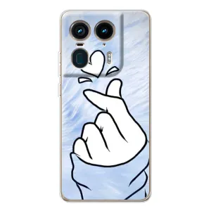Чехлы (Знак сердечка) на Motorola Edge 50 Ultra (Сердечка знак)