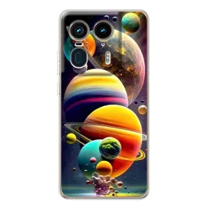 Чехол (ТПУ) с планетами на Motorola Edge 50 Ultra (Солнечна система)