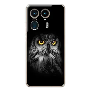 Чехлы с принтом СОВЫ для Motorola Edge 50 Ultra (Сова на чёрном)