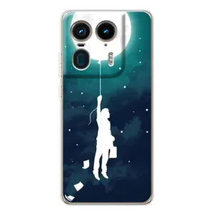 Чехол (ТПУ) с планетами на Motorola Edge 50 Ultra (To The moon)