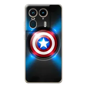 Чохол с Щітом Капітана Америки на Motorola Edge 50 Ultra (Яскраий Щит Капітана)