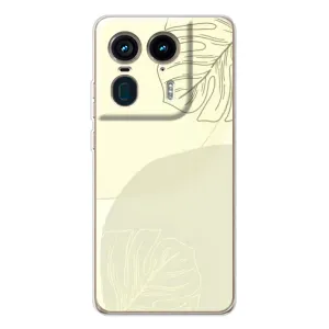 Чехол цветочный дизайн для Motorola Edge 50 Ultra (Зелёный фон)
