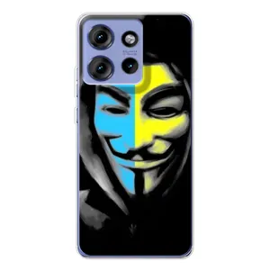Чехол с Украинской символикой на Едж 50 (Анонимус патриот)