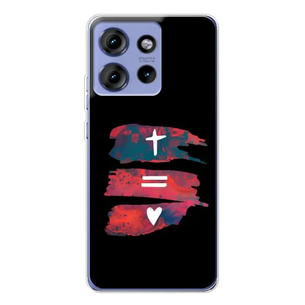 Чехол с рисунком «Атрибутика» для Motorola Edge 50 Чехол с рисунком «Атрибутика» для Motorola Edge 50
