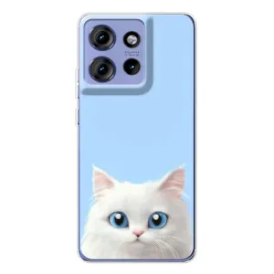 Чехол на тематику: Коты для Motorola Edge 50 (Белый кот)