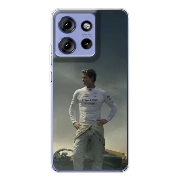Чехол с рисунком «Бред Питт» для Motorola Edge 50 Чехол с рисунком «Бред Питт» для Motorola Edge 50