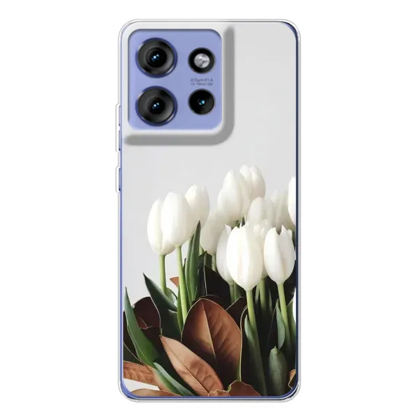 Чехол с рисунком «Букет тюльпанов» для Motorola Edge 50 Чехол с рисунком «Букет тюльпанов» для Motorola Edge 50