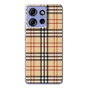 Чехол с Брендами одежды на Едж 50 (Burberry стиль)