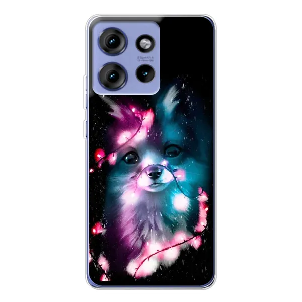 Чехол с рисунком «Черная Лиса» для Motorola Edge 50 Чехол с рисунком «Черная Лиса» для Motorola Edge 50