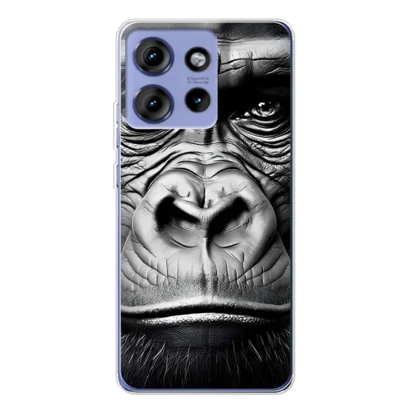 Чехол с рисунком «Черная обезьяна» для Motorola Edge 50 Чехол с рисунком «Черная обезьяна» для Motorola Edge 50