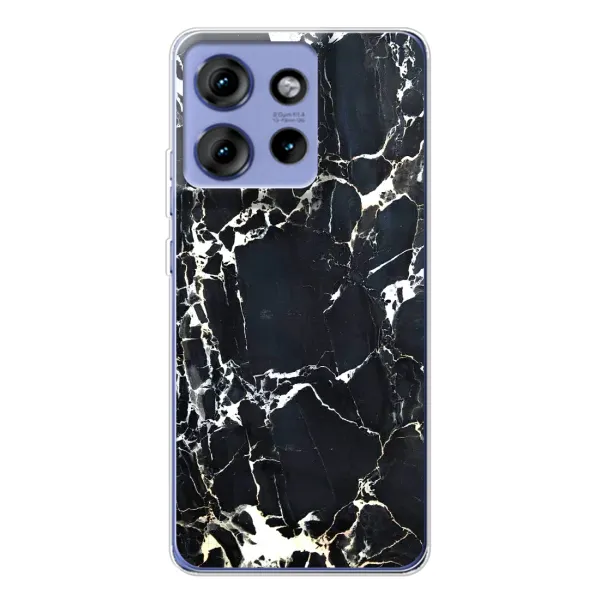 Чехол с рисунком «Чёрный мрамор» для Motorola Edge 50 Чехол с рисунком «Чёрный мрамор» для Motorola Edge 50