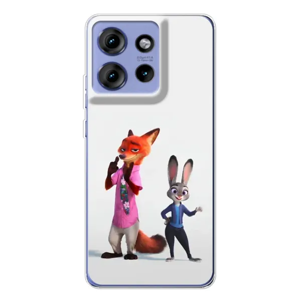 Чехол с рисунком «Джуди и Ник» для Motorola Edge 50