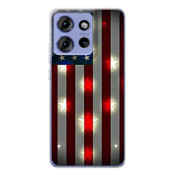 Чехол с рисунком «Флаг США 2» для Motorola Edge 50 Чехол с рисунком «Флаг США 2» для Motorola Edge 50
