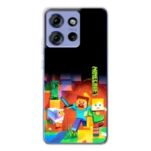 Чохли для Motorola Edge 50 (Персонажі МайнКрафт) (Герой Майнкрафт)