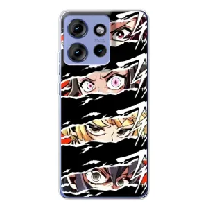 Силіконові чохлі з очіма Anime для Ейдж 50 (Очі на чорному)