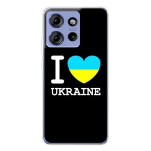 Чехол с Украинской символикой на Едж 50 (I Love Ukraine)