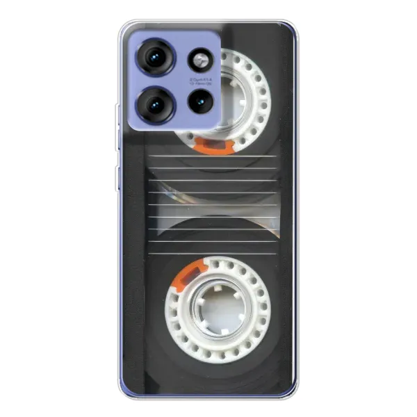 Чехол с рисунком «Кассета магнитофона» для Motorola Edge 50 Чехол с рисунком «Кассета магнитофона» для Motorola Edge 50