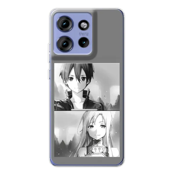 Чехол с рисунком «Кирито-Асуна» для Motorola Edge 50 Чехол с рисунком «Кирито-Асуна» для Motorola Edge 50