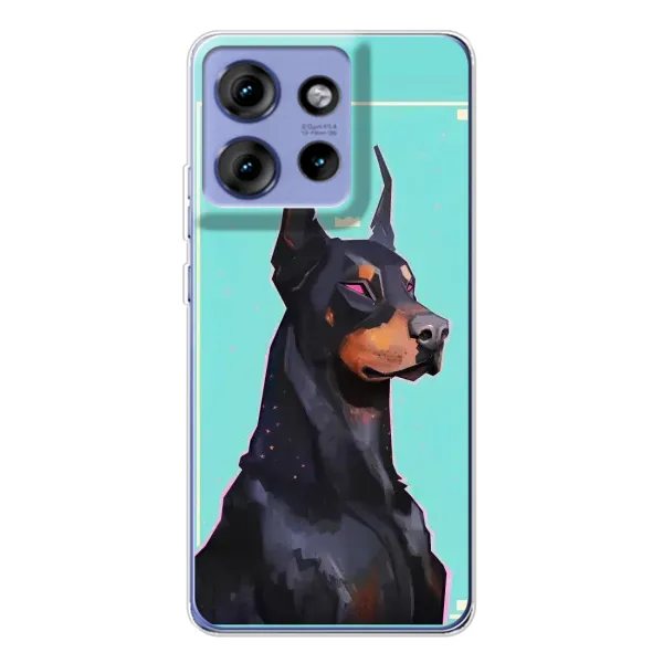 Чехол с рисунком «Король доберман» для Motorola Edge 50 Чехол с рисунком «Король доберман» для Motorola Edge 50