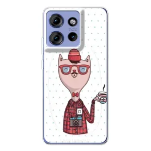 Чехол на тематику: Коты для Motorola Edge 50 (Кот аристократ)