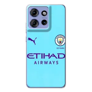 Силиконовые Чехлы принт Футбол на Motorola Edge 50 (Man City)