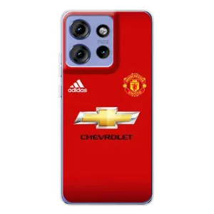 Силиконовые Чехлы принт Футбол на Motorola Edge 50 (Man United)