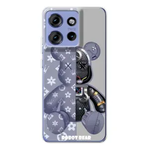 Силіконовий чохол для Motorola Edge 50 (Ведмідь Louis Vuitton)