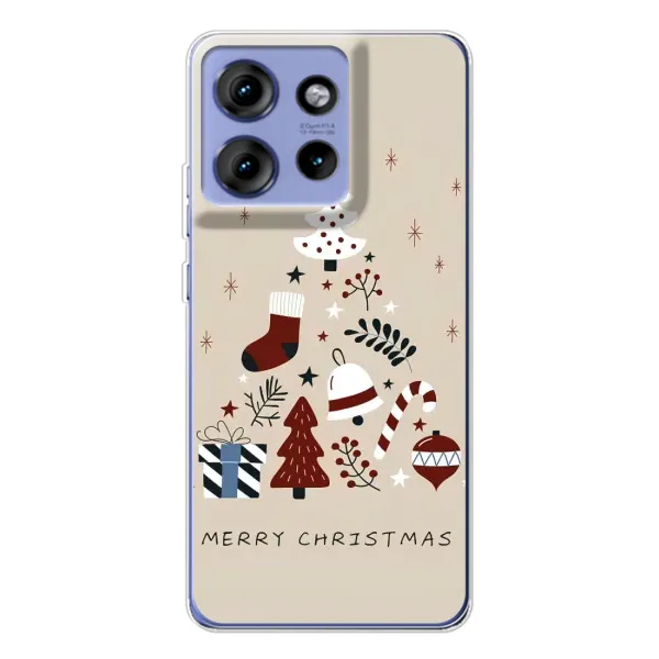 Чехол с рисунком «Merry Christmas» для Motorola Edge 50