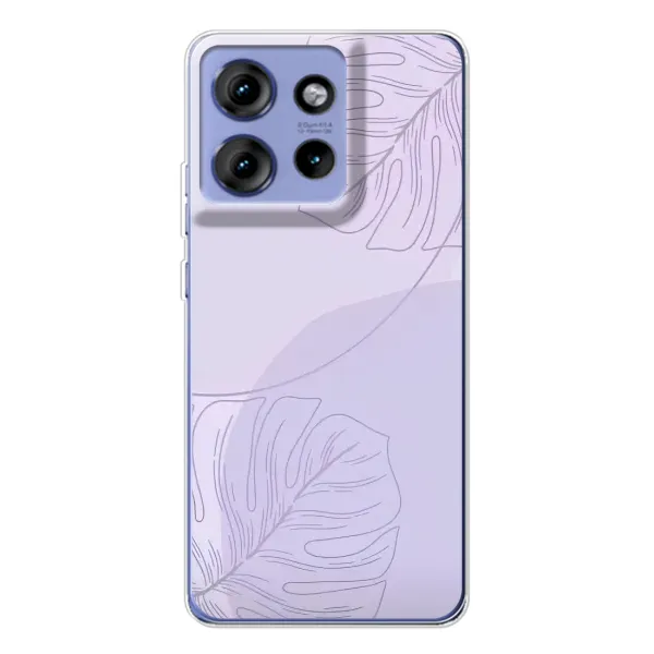 Чехол с рисунком «Монстера фиолетовая» для Motorola Edge 50 Чехол с рисунком «Монстера фиолетовая» для Motorola Edge 50