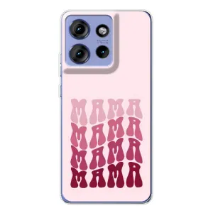 Чехлы на день мамы для Едж 50 (Надпись мама)