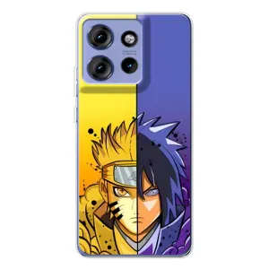 Купить Чохли на телефон з принтом Anime для Motorola Edge 50 (Naruto Vs Sasuke)