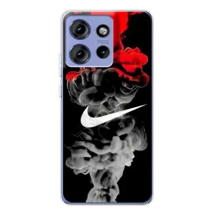 Силіконовый Чохол на Motorola Edge 50 з картинкою НАЙК (Nike дим)