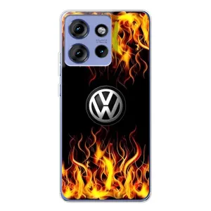 Чехол "Фольксваген" для Motorola Edge 50 (Огненный Лого)