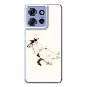 Чехол на тематику: Коты для Motorola Edge 50 (Отдых)