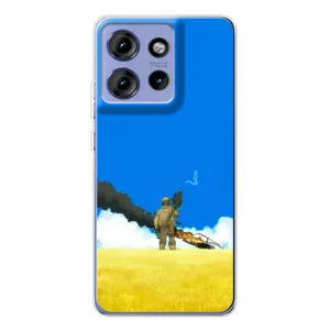 Чехлы на военную тематику для Motorola Edge 50 (Попадание)