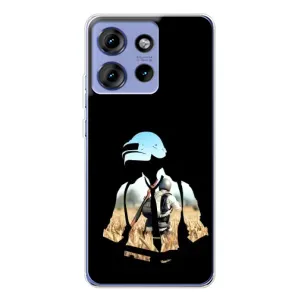 Чохол з картинкою "Герой Pubg" на Motorola Edge 50 (Пубг мен)