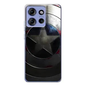 Чохол с Щітом Капітана Америки на Motorola Edge 50 (Ретро Щит Капітана)
