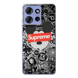 Чехол с Брендами одежды на Едж 50 (Supreme Маус)