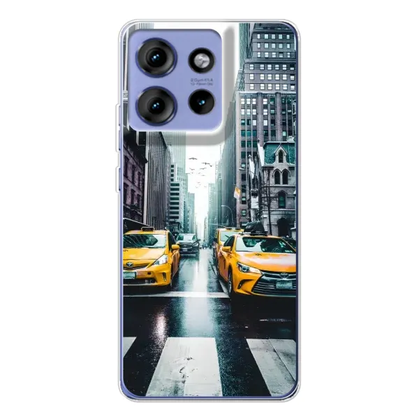 Чехол с рисунком «Такси» для Motorola Edge 50