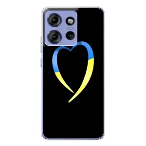 Силиконовый Чехол на Motorola Edge 50 (Я-Украина) (Украинское сердце)