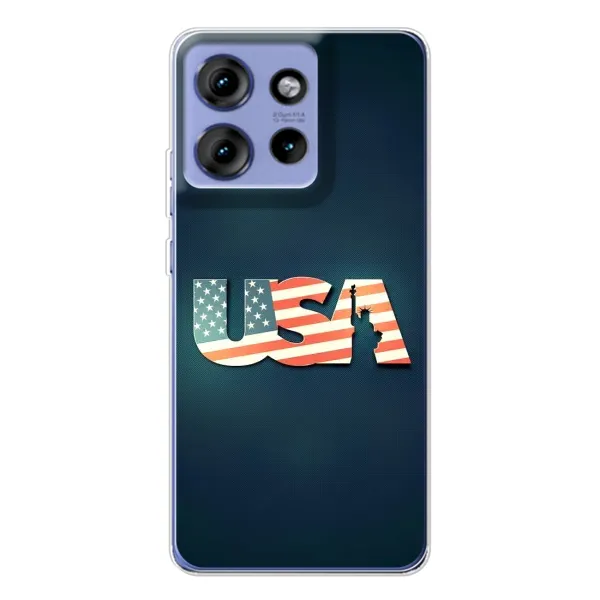 Чехол с рисунком «USA» для Motorola Edge 50 Чехол с рисунком «USA» для Motorola Edge 50