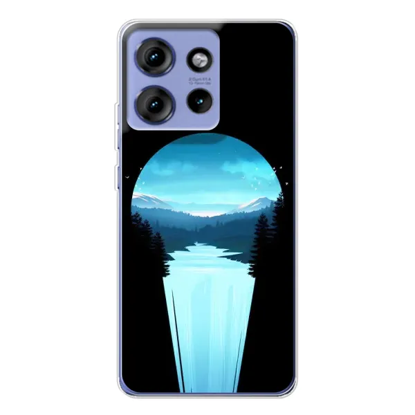 Чехол с рисунком «Синий Водопад» для Motorola Edge 50 Чехол с рисунком «Синий Водопад» для Motorola Edge 50