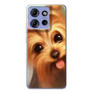 Чохол (ТПУ) Милі песики для Motorola Edge 50 (Йоркширський тер'єр)