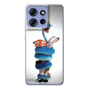 Силиконовый чехол с принтом Зоотрополіс для Motorola Edge 50 (Змея Зоо)