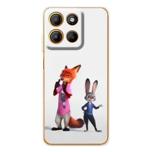 Силиконовый чехол с принтом Зоотрополіс для Motorola Edge 60 Fusion (Джуди и Ник)