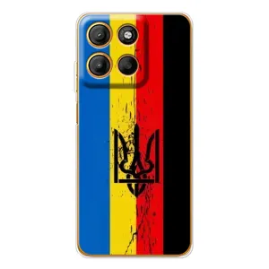 Чехлы УПА (Красно-Чёрный) на Motorola Edge 60 Fusion (Флаг УПА)