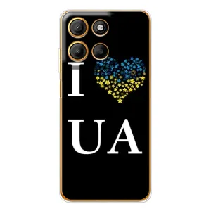 Силиконовый Чехол на Motorola Edge 60 Fusion (Я-Украина) (I Love UA)